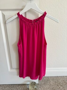 Vibrant Fuchsia/Dark Pink Sleeveless Top - Size S - EUC!